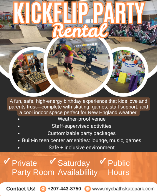 Kick Flip Birthday — Party Room Rental