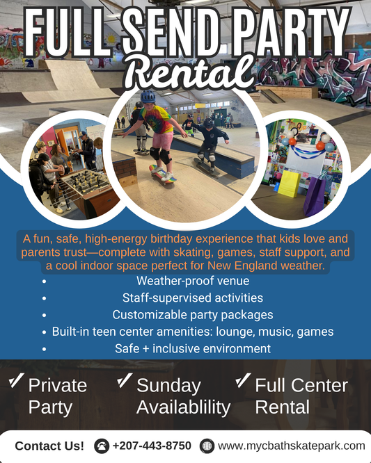 Full Send Private Birthday Party - Indoor Facility Rental (Bath, Maine)